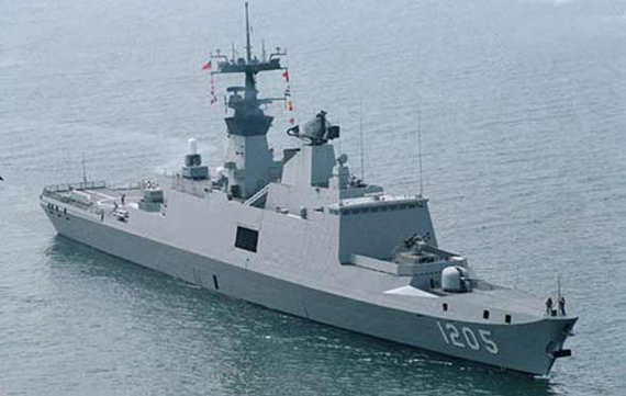 資料圖:臺軍康定級(拉法葉級)護衛艦