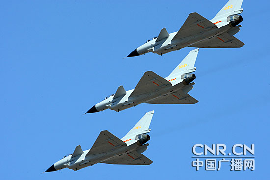 我國自行研制的殲-10戰斗機。中廣網記者邱翔攝影