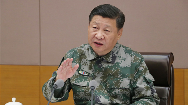 習近平視察軍委聯合作戰指揮中心